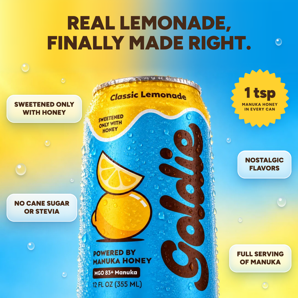 Healthy Lemonade, Sweetened with Manuka Honey